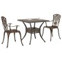 Conjunto de bistró de jardín de 3 piezas bronce aluminio fundido de , Sillas de jardín - Ref: Foro24-3334756, Precio: 358,92 ...
