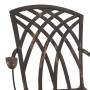 Conjunto de bistró de jardín de 3 piezas bronce aluminio fundido de , Sillas de jardín - Ref: Foro24-3334756, Precio: 358,92 ...