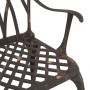Conjunto de bistró de jardín de 3 piezas bronce aluminio fundido de , Sillas de jardín - Ref: Foro24-3334756, Precio: 358,92 ...