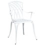 Set de Bistro de Jardín de 3 Piezas de Aluminio Fundido Blanco de , Sillas de jardín - Ref: Foro24-3334758, Precio: 388,25 €,...