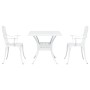 Set de Bistro de Jardín de 3 Piezas de Aluminio Fundido Blanco de , Sillas de jardín - Ref: Foro24-3334758, Precio: 388,25 €,...