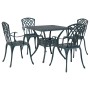 Set de Comedor para Jardín de 5 Piezas Verde de Aluminio Fundido de , Sillas de jardín - Ref: Foro24-3334763, Precio: 502,13 ...
