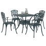 Set de Comedor para Jardín de 5 Piezas Verde de Aluminio Fundido de , Sillas de jardín - Ref: Foro24-3334763, Precio: 502,13 ...