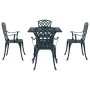 Set de Comedor para Jardín de 5 Piezas Verde de Aluminio Fundido de , Sillas de jardín - Ref: Foro24-3334763, Precio: 502,13 ...