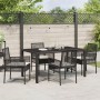 Conjunto de Comedor de Jardín de 5 Piezas con Cojines de Polirratán Negro de , Sillas de jardín - Ref: Foro24-3334857, Precio...