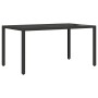 Conjunto de Comedor de Jardín de 5 Piezas con Cojines de Polirratán Negro de , Sillas de jardín - Ref: Foro24-3334857, Precio...