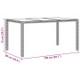 Conjunto de Comedor de Jardín de 5 Piezas con Cojines de Polirratán Negro de , Sillas de jardín - Ref: Foro24-3334857, Precio...
