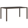 Conjunto de comedor de jardín de 7 piezas de con cojines de poliratán marrón de , Sillas de jardín - Ref: Foro24-3334866, Pre...