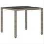 Conjunto de Comedor de Jardín de 5 Piezas con Cojines Gris de Poliratán de , Sillas de jardín - Ref: Foro24-3334872, Precio: ...