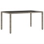 Conjunto de Comedor de Jardín de 7 Piezas con Cojines Gris de Poliratán de , Sillas de jardín - Ref: Foro24-3334874, Precio: ...