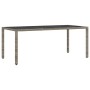 Conjunto de Comedor de Jardín de 9 Piezas con Cojines en Gris de Poliratán de , Sillas de jardín - Ref: Foro24-3334876, Preci...