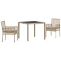 Juego de 2 Beige Poliratán 90 x 90 x 75 cm de , Sillas de jardín - Ref: Foro24-3334879, Precio: 208,60 €, Descuento: %