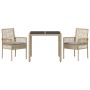 Juego de 2 Beige Poliratán 90 x 90 x 75 cm de , Sillas de jardín - Ref: Foro24-3334879, Precio: 208,60 €, Descuento: %