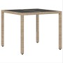 Juego de Comedor de Jardín de 5 Piezas con Cojines Beige de Poliratán de , Sillas de jardín - Ref: Foro24-3334888, Precio: 31...