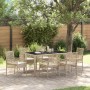 Conjunto de Comedor de Jardín de 7 Piezas con Cojines Beige de Polirratán de , Sillas de jardín - Ref: Foro24-3334890, Precio...