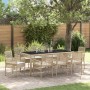 Conjunto de Comedor de Jardín de 9 Piezas con Cojines Beige de Poliratán de , Sillas de jardín - Ref: Foro24-3334892, Precio:...
