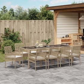 Set de 6 Beige y negro de , Sillas de jardín - Ref: Foro24-3334894, Precio: 767,08 €, Descuento: %
