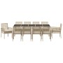 Set de 6 Beige y negro de , Sillas de jardín - Ref: Foro24-3334894, Precio: 767,08 €, Descuento: %