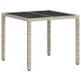 Set de Comedor de Jardín de 5 Piezas con Cojines Gris Claro de Poliratán de , Sillas de jardín - Ref: Foro24-3334896, Precio:...
