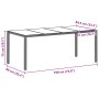 Conjunto de Comedor de Jardín de 9 Piezas Gris Claro Poliratán de , Sillas de jardín - Ref: Foro24-3334900, Precio: 565,83 €,...