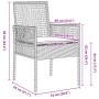 Conjunto de Comedor de Jardín de 3 Piezas Marrón Ratán Poliéster de , Sillas de jardín - Ref: Foro24-3334925, Precio: 189,45 ...