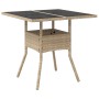 Juego de Comedor de Jardín de 5 Piezas Beige Poliratán de , Sillas de jardín - Ref: Foro24-3334932, Precio: 299,66 €, Descuen...