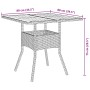 Set de Comedor de 3 Piezas para Jardín con Cojines Negros de Poliratán de , Sillas de jardín - Ref: Foro24-3334935, Precio: 2...