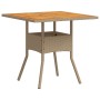 Conjunto de Comedor de Jardín de 5 Piezas con Cojines Beige Polirratán de , Sillas de jardín - Ref: Foro24-3334940, Precio: 2...