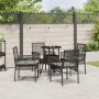 Juego de Comedor de 5 Piezas Negro Poliratán de , Sillas de jardín - Ref: Foro24-3334942, Precio: 271,79 €, Descuento: %