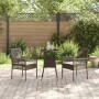 Juego de Comedor de Jardín de 3 Piezas Marrón Ratán Poliéster de , Sillas de jardín - Ref: Foro24-3334943, Precio: 162,21 €, ...