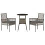 Juego de Comedor de Jardín de 3 Piezas Gris Ratán Sintético de , Sillas de jardín - Ref: Foro24-3334945, Precio: 163,20 €, De...
