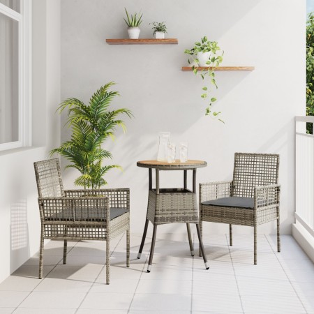 Conjunto de Muebles de Comedor Conjunto de 3 Gris Ratán, Metal de , Sillas de jardín - Ref: Foro24-3334953, Precio: 168,50 €,...