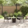 Conjunto de Bistro de Jardín de 3 Piezas con Cojines Marrón de Poliratán de , Sillas de jardín - Ref: Foro24-3334956, Precio:...