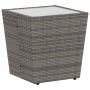 Set de Bistro de Jardín de 3 Piezas con Cojines en Gris de Poliratán de , Sillas de jardín - Ref: Foro24-3334957, Precio: 158...