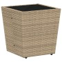 Conjunto de bistro de jardín de 3 piezas con cojines Beige de polirratán de , Sillas de jardín - Ref: Foro24-3334958, Precio:...