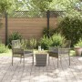 Conjunto de Bistro de Jardín de 3 Piezas con Cojines Gris de Poliratán de , Sillas de jardín - Ref: Foro24-3334961, Precio: 1...