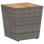 Conjunto de Bistro de Jardín de 3 Piezas con Cojines Gris de Poliratán de , Sillas de jardín - Ref: Foro24-3334961, Precio: 1...