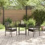 Juego de Bistro de Jardín de 3 Piezas con Cojines Marrón de Poliratán de , Sillas de jardín - Ref: Foro24-3334963, Precio: 17...
