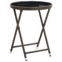 Juego de Bistro de Jardín de 3 Piezas con Cojines Marrón de Poliratán de , Sillas de jardín - Ref: Foro24-3334963, Precio: 17...