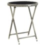 Conjunto de Bistro de Jardín de 3 Piezas con Cojines Gris de Poliratán de , Sillas de jardín - Ref: Foro24-3334964, Precio: 1...
