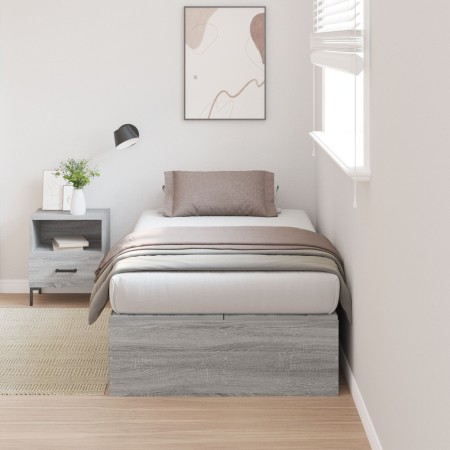 Cama con almacenamiento Marco Gris Sonoma 80x200 cm de , Camas y somieres - Ref: Foro24-3335338, Precio: 193,61 €, Descuento: %
