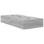 Cama con almacenamiento Marco Gris Sonoma 80x200 cm de , Camas y somieres - Ref: Foro24-3335338, Precio: 193,61 €, Descuento: %
