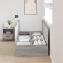Cama con almacenamiento Marco Gris Sonoma 80x200 cm de , Camas y somieres - Ref: Foro24-3335338, Precio: 193,61 €, Descuento: %