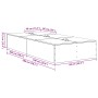 Estructura de cama de almacenamiento madera vieja 80x200 cm de , Camas y somieres - Ref: Foro24-3335339, Precio: 188,24 €, De...