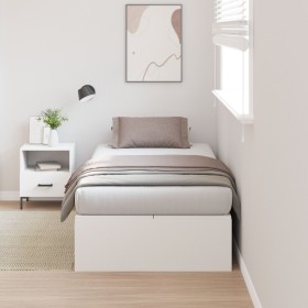 Marco de Cama de Almacenamiento Blanco 90x200 cm de , Camas y somieres - Ref: Foro24-3335341, Precio: 208,91 €, Descuento: %
