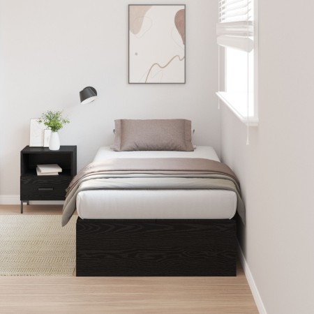 Estructura de Cama Roble Negro Madera elaborada Individual de , Camas y somieres - Ref: Foro24-3335342, Precio: 214,58 €, Des...
