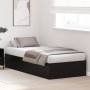 Estructura de Cama Roble Negro Madera elaborada Individual de , Camas y somieres - Ref: Foro24-3335342, Precio: 214,58 €, Des...