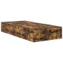 Estructura de Cama de Almacenamiento en Roble Ahumado 90x200 cm de , Camas y somieres - Ref: Foro24-3335345, Precio: 203,24 €...