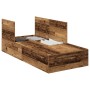 Estructura de Cama con Almacenamiento de Madera Vieja 90x200 cm de , Camas y somieres - Ref: Foro24-3335347, Precio: 203,24 €...
