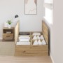 Estructura de Cama de Almacenamiento Roble Artesano 90x200 cm de , Camas y somieres - Ref: Foro24-3335348, Precio: 192,56 €, ...